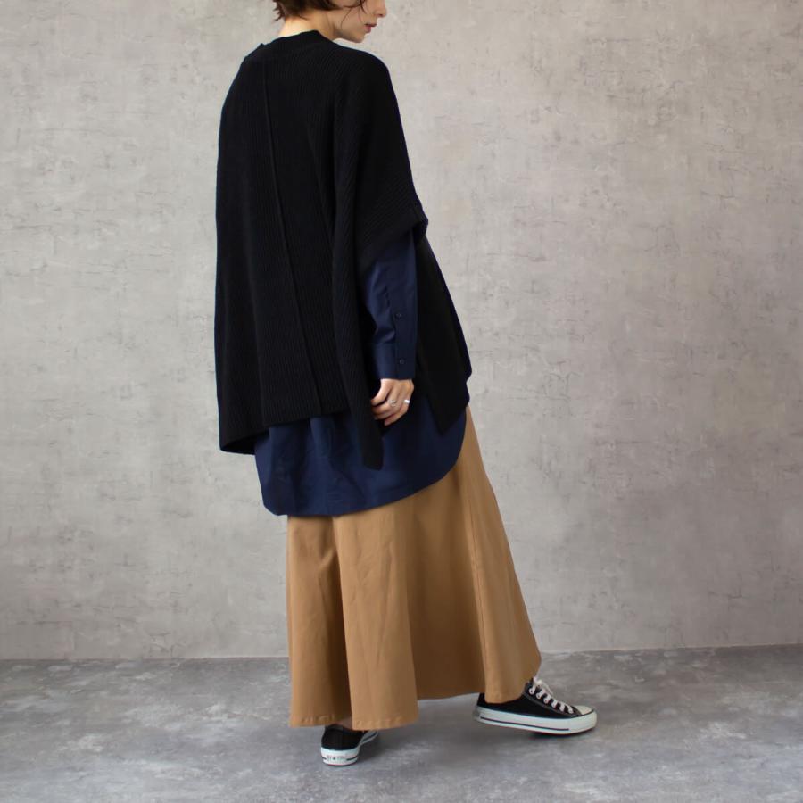 リブ ニットポンチョ リブニット ポンチョ センターライン ニット セーター |  | 14