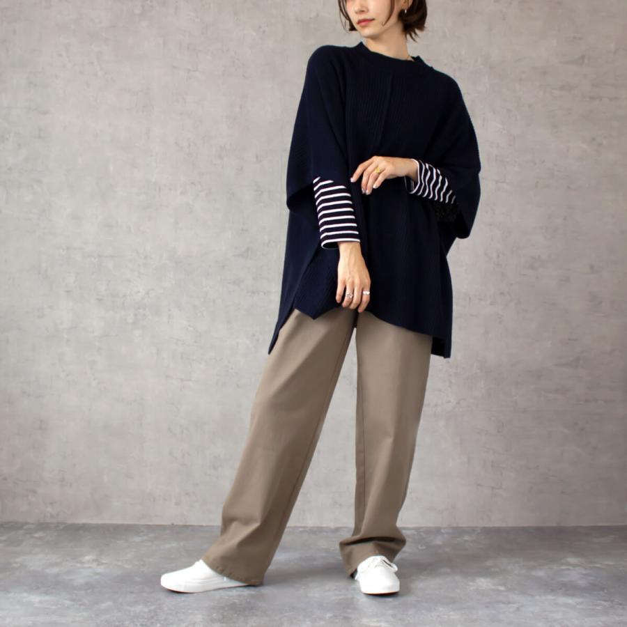 リブ ニットポンチョ リブニット ポンチョ センターライン ニット セーター |  | 05