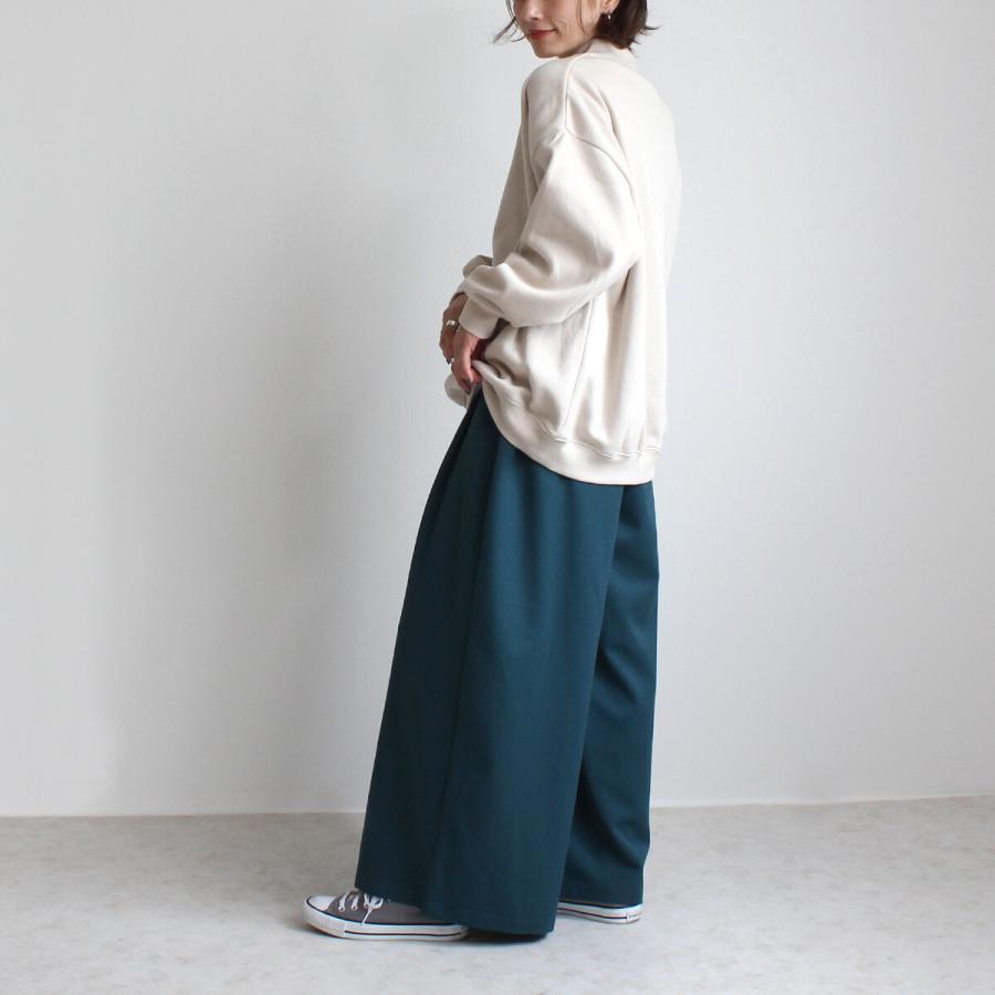 オーバーシルエットながら上品な落ち感のありルーズに見えないワイドパンツ |  | 01