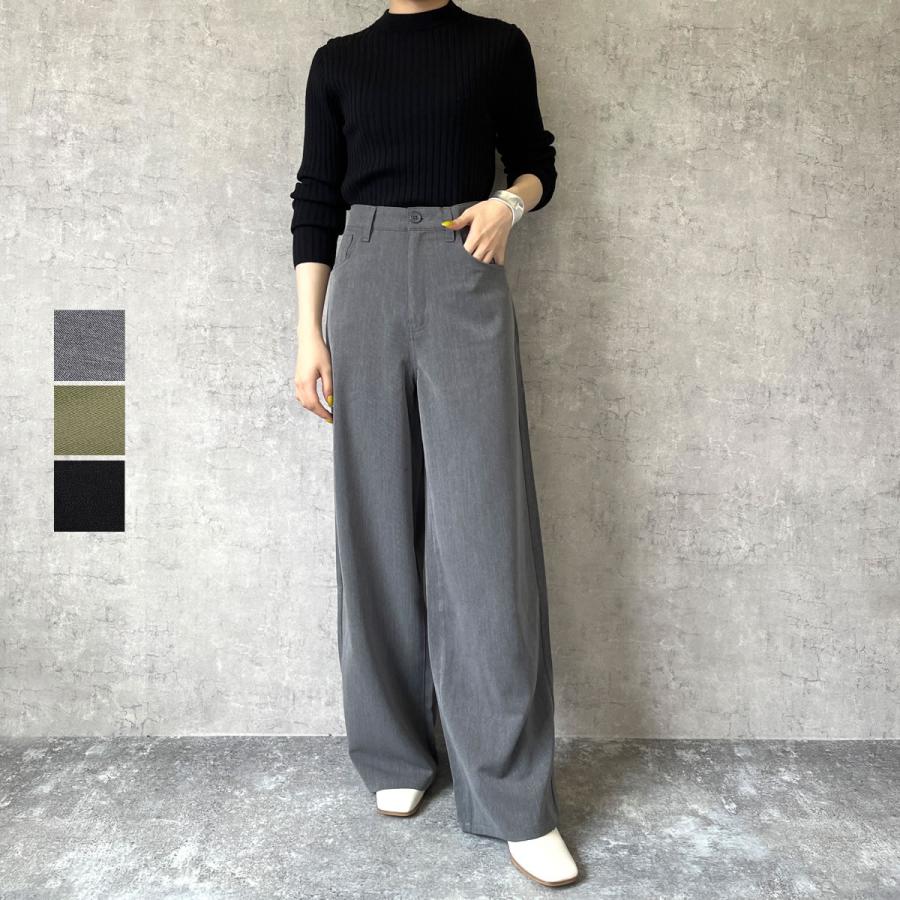 さらっとした肌触りと快適で楽ちんな履き心地でヘビロテ間違え無しのTRトラウザーワイドパンツ | 