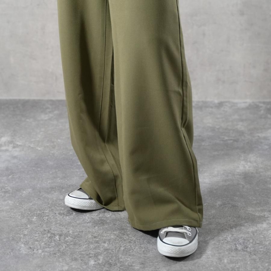 さらっとした肌触りと快適で楽ちんな履き心地でヘビロテ間違え無しのTRトラウザーワイドパンツ |  | 11
