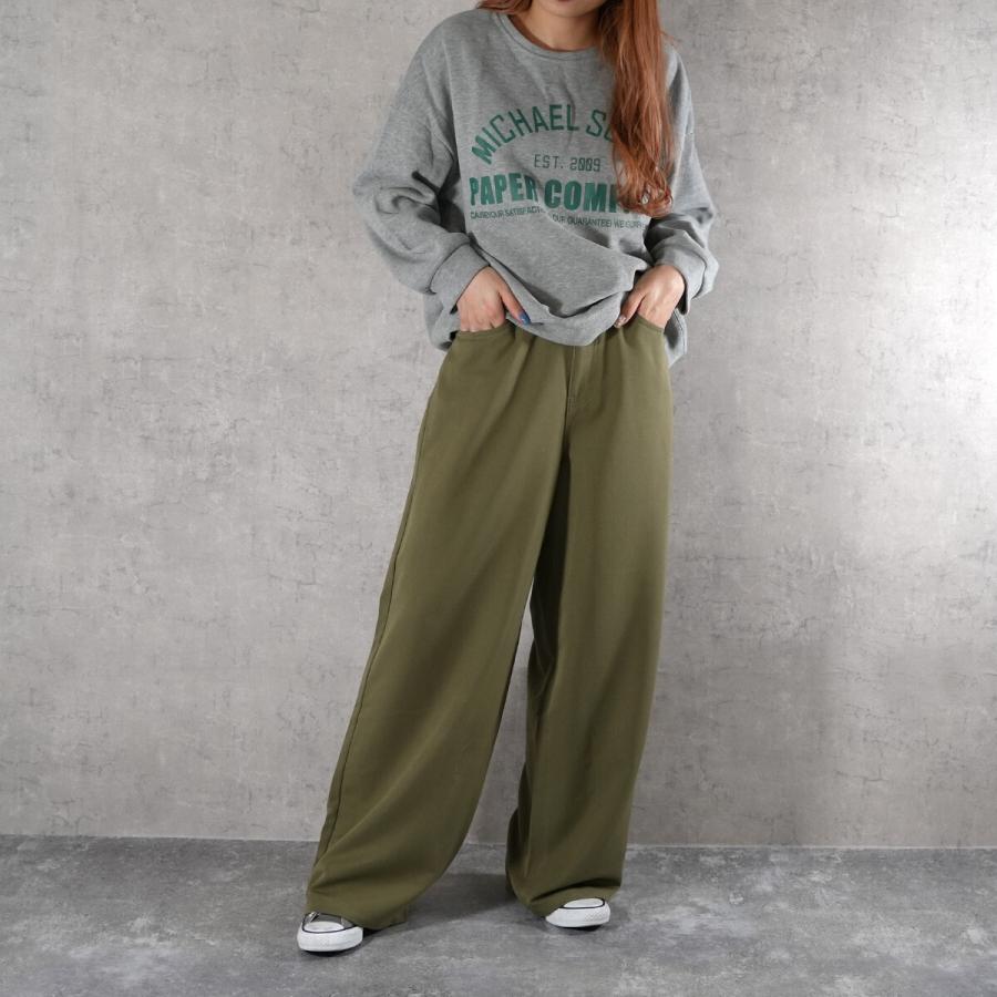 さらっとした肌触りと快適で楽ちんな履き心地でヘビロテ間違え無しのTRトラウザーワイドパンツ |  | 03