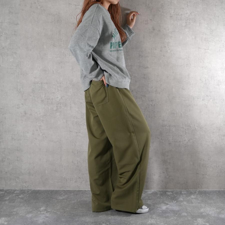 さらっとした肌触りと快適で楽ちんな履き心地でヘビロテ間違え無しのTRトラウザーワイドパンツ |  | 04