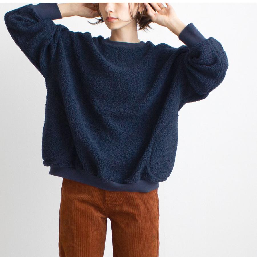 ゆるっとビックシルエット 楽して着られるプードルボアのプルオーバー |  | 13