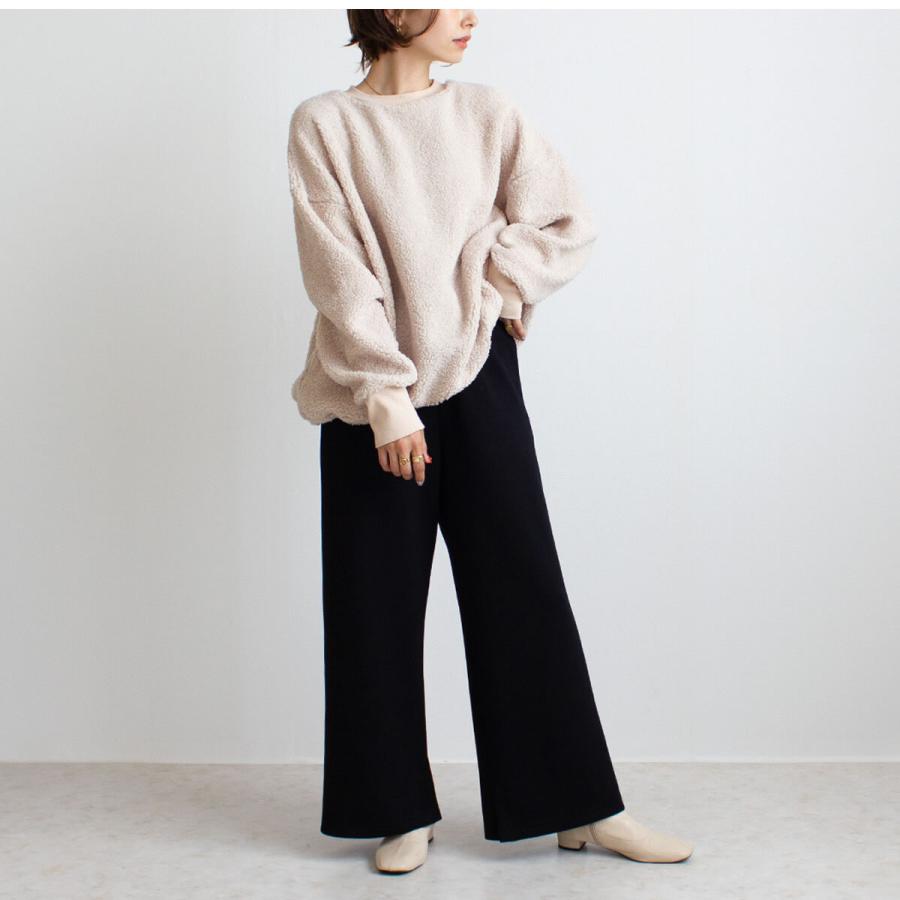 ゆるっとビックシルエット 楽して着られるプードルボアのプルオーバー |  | 03