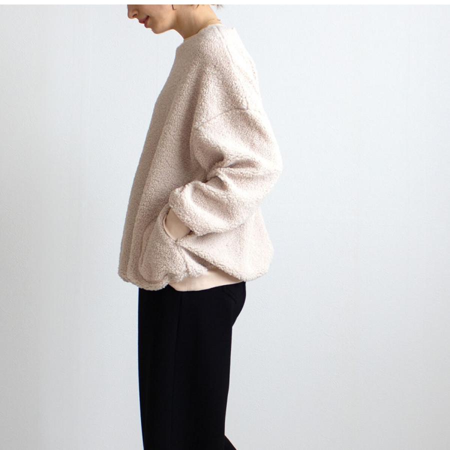 ゆるっとビックシルエット 楽して着られるプードルボアのプルオーバー |  | 04
