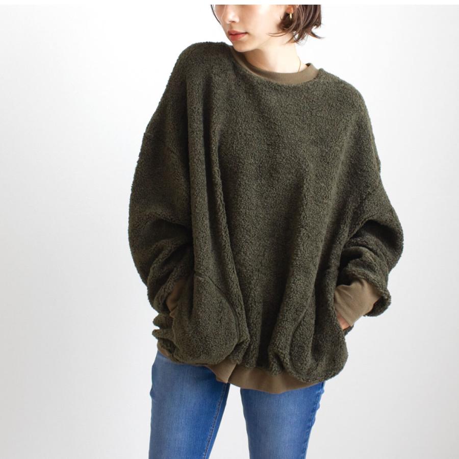 ゆるっとビックシルエット 楽して着られるプードルボアのプルオーバー |  | 05