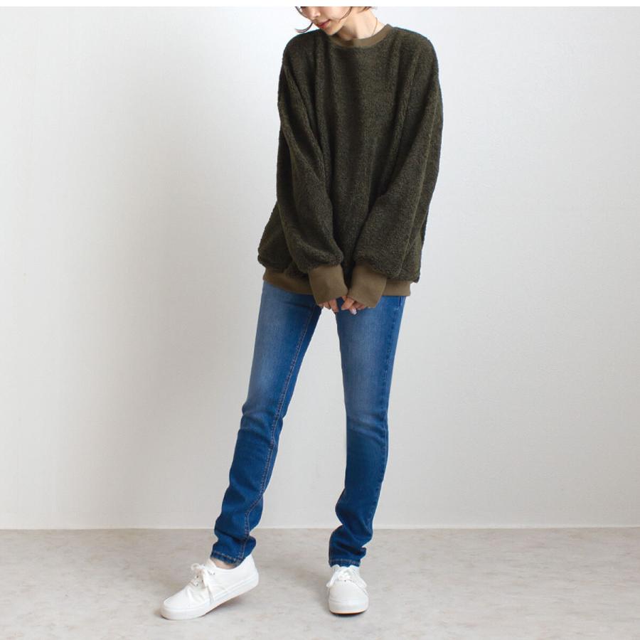 ゆるっとビックシルエット 楽して着られるプードルボアのプルオーバー |  | 07