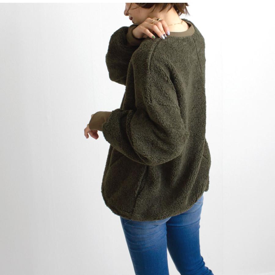 ゆるっとビックシルエット 楽して着られるプードルボアのプルオーバー |  | 08