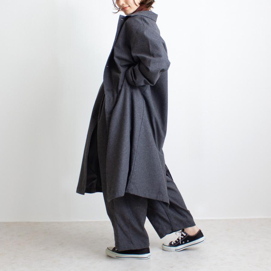 シンプルデザインで長く使える肌触り抜群のライトメルトンコート |  | 04
