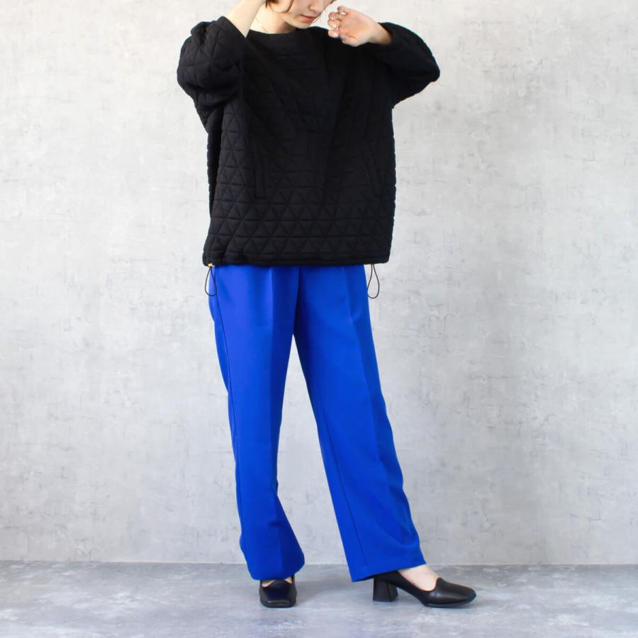 オールシーズン使えるすっきりとしたルーズ感が女性らしいカラートラウザーパンツ |  | 10