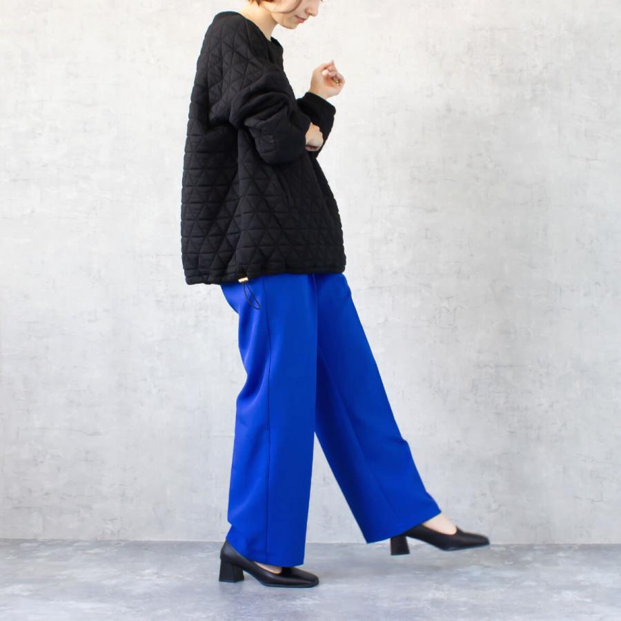 オールシーズン使えるすっきりとしたルーズ感が女性らしいカラートラウザーパンツ |  | 11