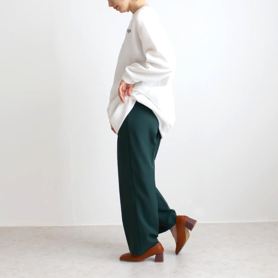 オールシーズン使えるすっきりとしたルーズ感が女性らしいカラートラウザーパンツ |  | 13