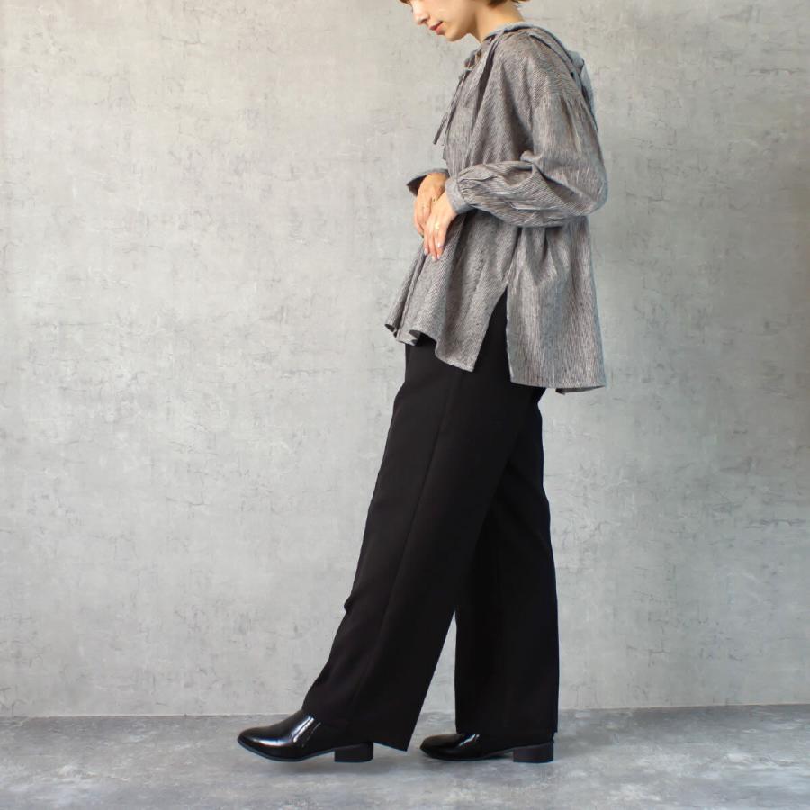 オールシーズン使えるすっきりとしたルーズ感が女性らしいカラートラウザーパンツ |  | 04