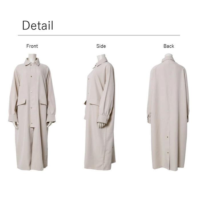 メンズライクなステンカラー オーバーサイズのカジュアルスプリングコート |  | 10
