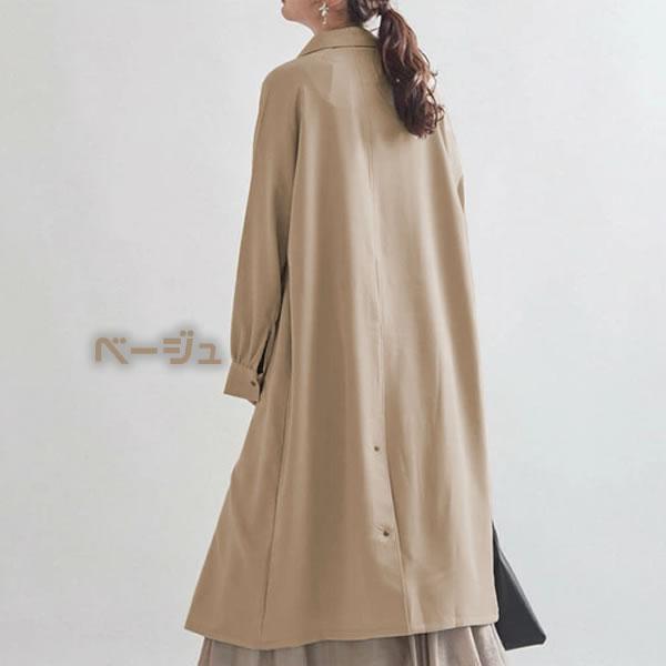 メンズライクなステンカラー オーバーサイズのカジュアルスプリングコート |  | 02