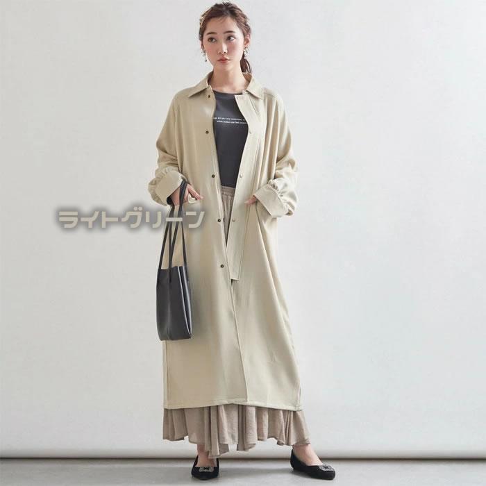 メンズライクなステンカラー オーバーサイズのカジュアルスプリングコート |  | 03