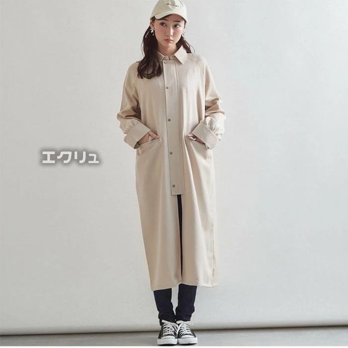 メンズライクなステンカラー オーバーサイズのカジュアルスプリングコート |  | 05