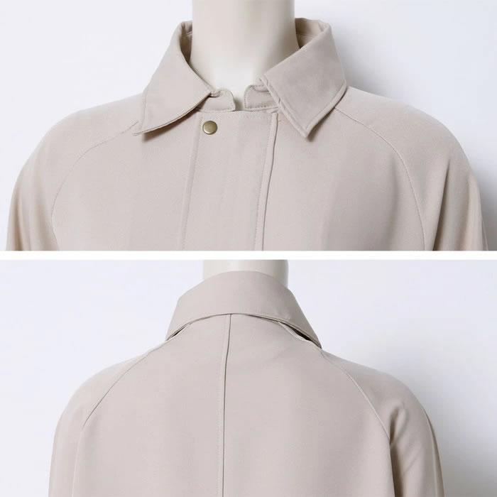 メンズライクなステンカラー オーバーサイズのカジュアルスプリングコート |  | 08