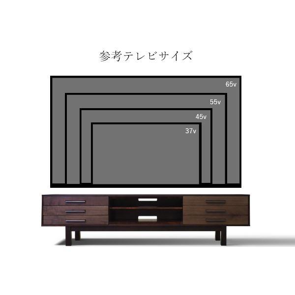 W&B テレビボード 幅160cm 国産 無垢材 完成品 ウォールナット インダストリアル モダン tv台 tvボード ローボード ブラウン おしゃれ |  | 14