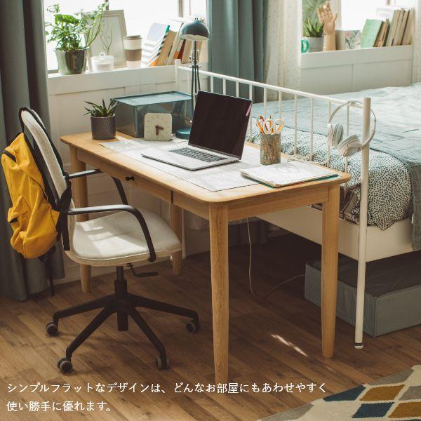JAM デスク 幅110cm 奥行60cm 旭川家具 引き出し付き 木製 パソコンデスク ナチュラル 机 書斎机 書斎デスク 国産 おしゃれ 北欧 |  | 03