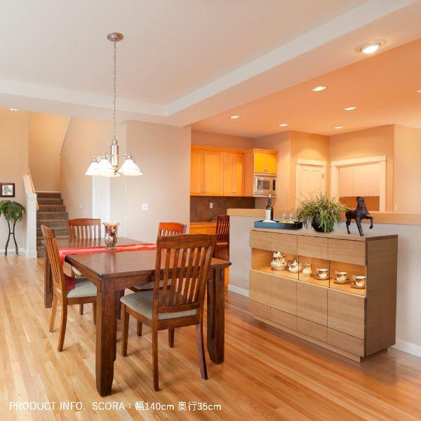 SCORA 飾り棚付き サイドボード 幅80cm 90cm 無垢 ホワイトオーク キャビネット 旭川家具 引き出し 完成品 国産 おしゃれ 北欧 |  | 05