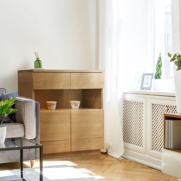 SCORA 飾り棚付き サイドボード 幅140cm 150cm 無垢 ホワイトオーク キャビネット 旭川家具 引き出し 完成品 国産 おしゃれ 北欧 |  | 03