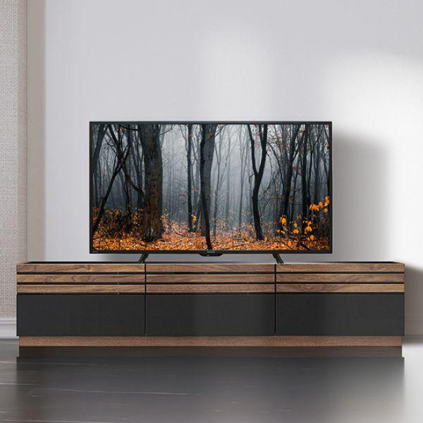 完成品 ウォールナットテレビボード 幅150cm ウォールナット 天然木 木製 テレビ台 収納 ローボード TV台 TVボード おしゃれ | 