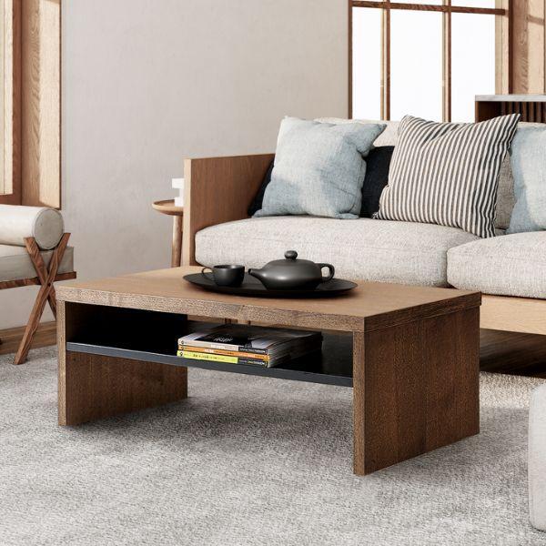 MK ウォールナットリビングテーブル 幅110cm テーブル おしゃれ 木製 完成品 ローテーブル センター テーブル コンパクト 北欧 | 