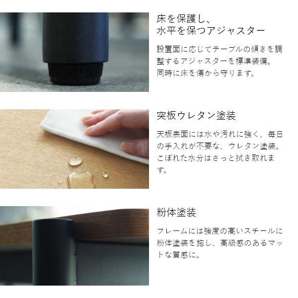 組立設置付 スチール脚ダイニングセット 幅180 5点 チェア ウォールナット ナチュラル ブラック 黒 ヴィンテージ ミッドセンチュリー 黒脚 |  | 09