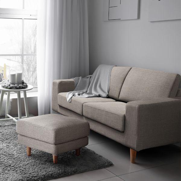 組立設置付 高密度ウレタン 2人掛け肘付きソファ(ファブリックタイプ) 幅170cm  ソファー コーナー おしゃれ 北欧 カフェ シンプル リビング | 