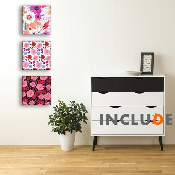 アートパネル Hallmark メッセージ グリーティング フラワー 花 バラ ローズ 薔薇の花 ガーベラ ピンクの花 赤い花 水彩 カラフル パステルカラー ペールトーン | 