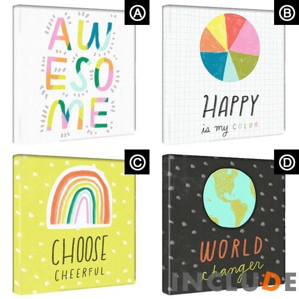 アートパネル Hallmark メッセージ グリーティング ロゴ やばい awesome すごい メッセージ カラフル グラフ 虹 レインボー 地球 惑星 宇宙 パステルカラー |  | 05