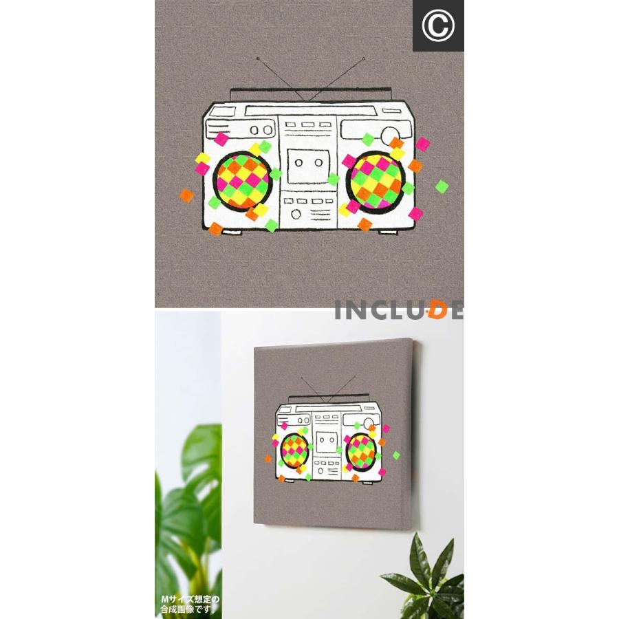 アートパネル Hallmark メッセージ グリーティング カラフル ライン ローラースケート カセットテープ カセットデッキ ラジオ コンポ パステルカラー |  | 07