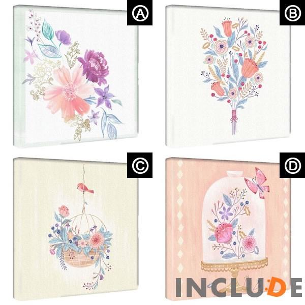 アートパネル Hallmark メッセージ グリーティング 花 水彩画 花束 カゴ 鳥 ハンギング プランター ハーバリウム パステルカラー ペールトーン |  | 05