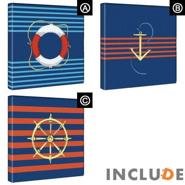 アートパネル Hallmark メッセージ グリーティング ボーダー マリン 水兵 帆船 ヨット 舵 錨 イカリ ikari 浮き輪 フロート パステルカラー ペールトーン |  | 04