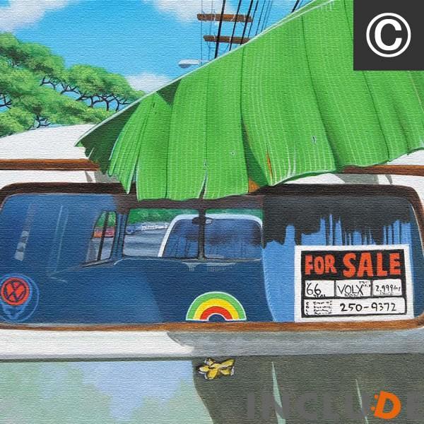 アートパネル ファブリックボード HILO KUME ビーチ リゾート トロピカル ハワイアン フラワー・レイ カラパワイ マーケット ターコイズ ブルー |  | 07