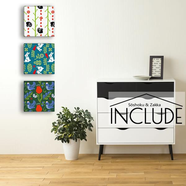 アートパネル Kinpro design アートブランド リス どんぐり ウサギ 人参 鳩 チューリップ リーフ 世界で活躍 | 