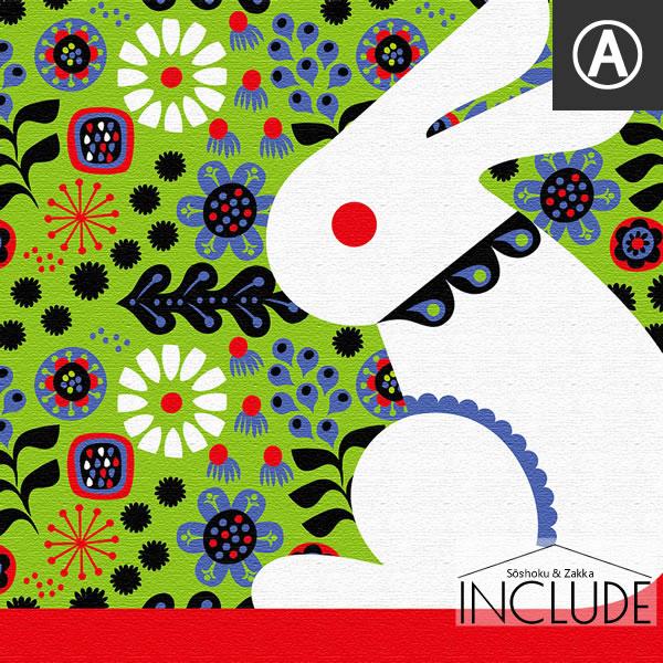 アートパネル Kinpro design アートブランド ウサギ 蝶 孔雀 曲線 草花 ペイズリー カーブした羽 フラワー 花 世界で活躍 |  | 06