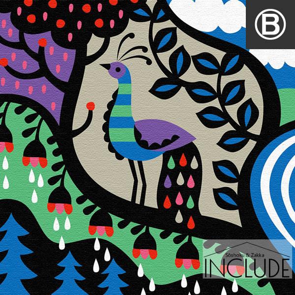 アートパネル Kinpro design アートブランド ウサギ 蝶 孔雀 曲線 草花 ペイズリー カーブした羽 フラワー 花 世界で活躍 |  | 07