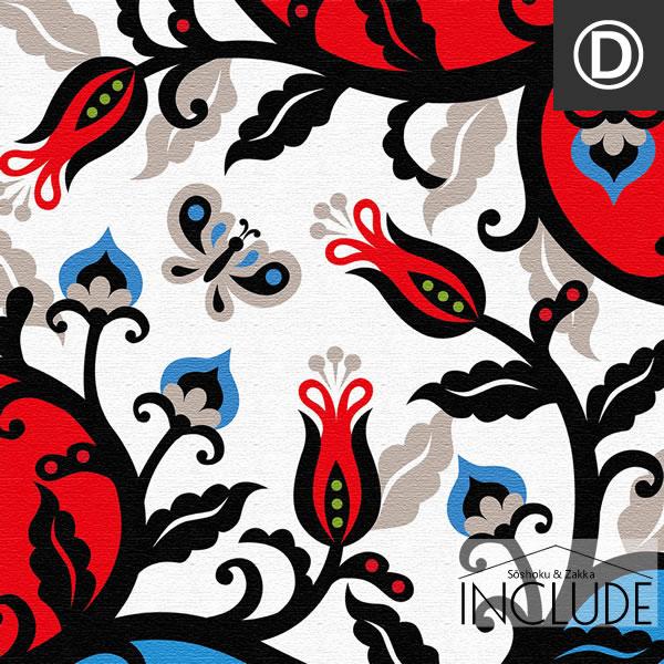 アートパネル Kinpro design アートブランド ウサギ 蝶 孔雀 曲線 草花 ペイズリー カーブした羽 フラワー 花 世界で活躍 |  | 09