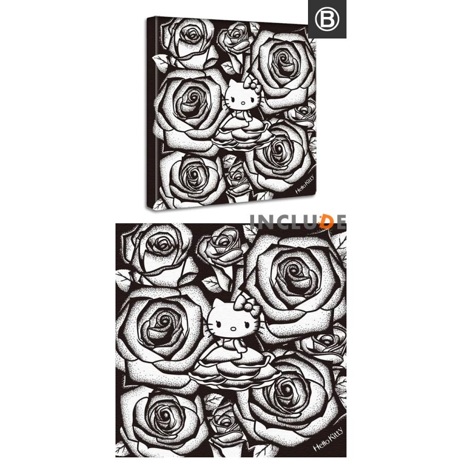 アートパネル ファブリックボード ハローキティ キティちゃん サンリオ キティ ホワイト 薔薇 バラ ローズ カラーローズ リボン アニメ ポップアート Kty 001ainc Includeysp 通販 Yahoo ショッピング