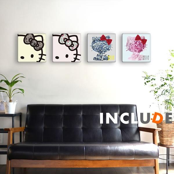 アートパネル ファブリックボード ハローキティ キティちゃん サンリオ キティ・ホワイト ネモフィラ ルリカラクサ カーネーション アスター アニメ | 