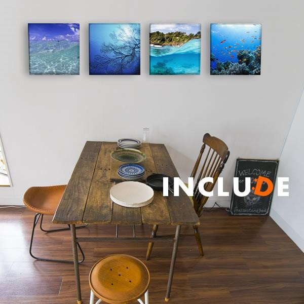 アートパネル ファブリックボード 楠哲也 海 南国 波打ち際 砂浜 ビーチ さんご 珊瑚 アイランド 島 ダイビング 海中 海底 表現力 熱帯魚 水中カメラ 個性 | 