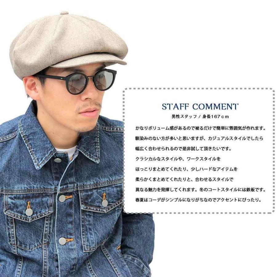 キャスケット ハンチング 帽子 メンズ キャップ 日本製 国産 無地 シンプル 大きいサイズ アジャスター付き サイズ調整 |  | 19