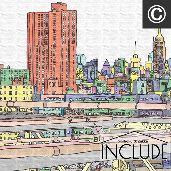 アートパネル MIC GRAPHICS RAKUGAKI GOOD MORNING なんとなく腑に落ちる風景 窓景 飛行機 ジェット機 バス 大型車 風景  アーティスト |  | 07