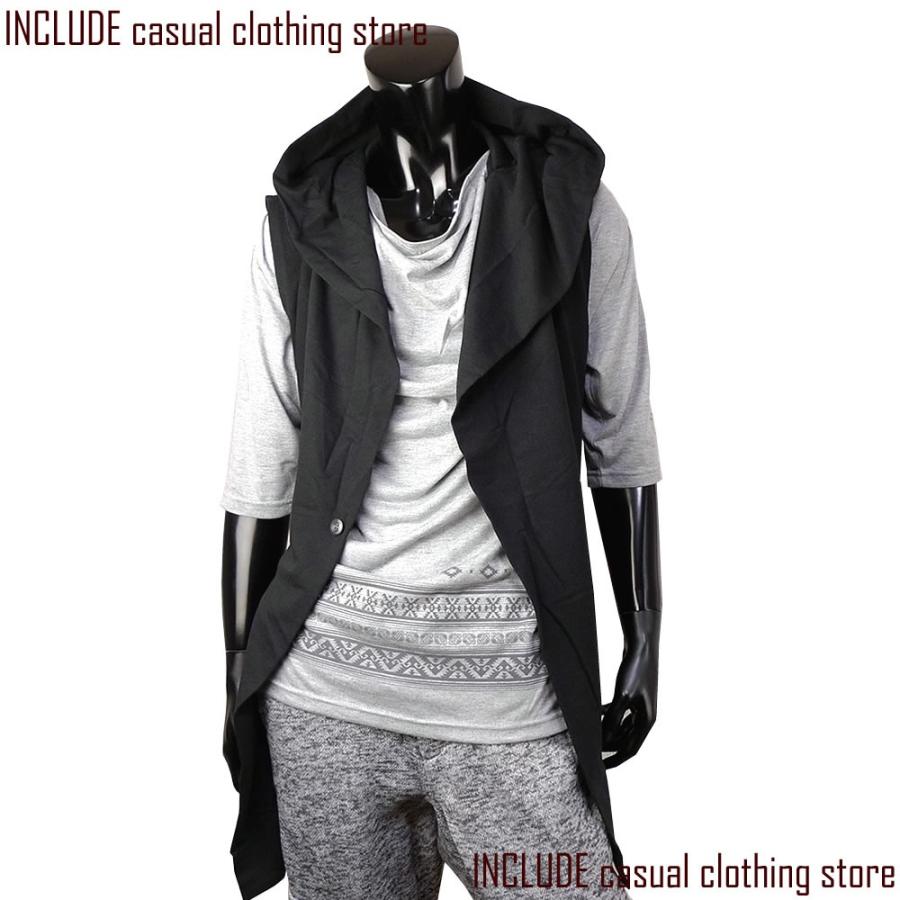 ドレープ カットソー メンズ 六分袖 ５分袖 はんぱ袖 グレー 白 メンズ |  | 03