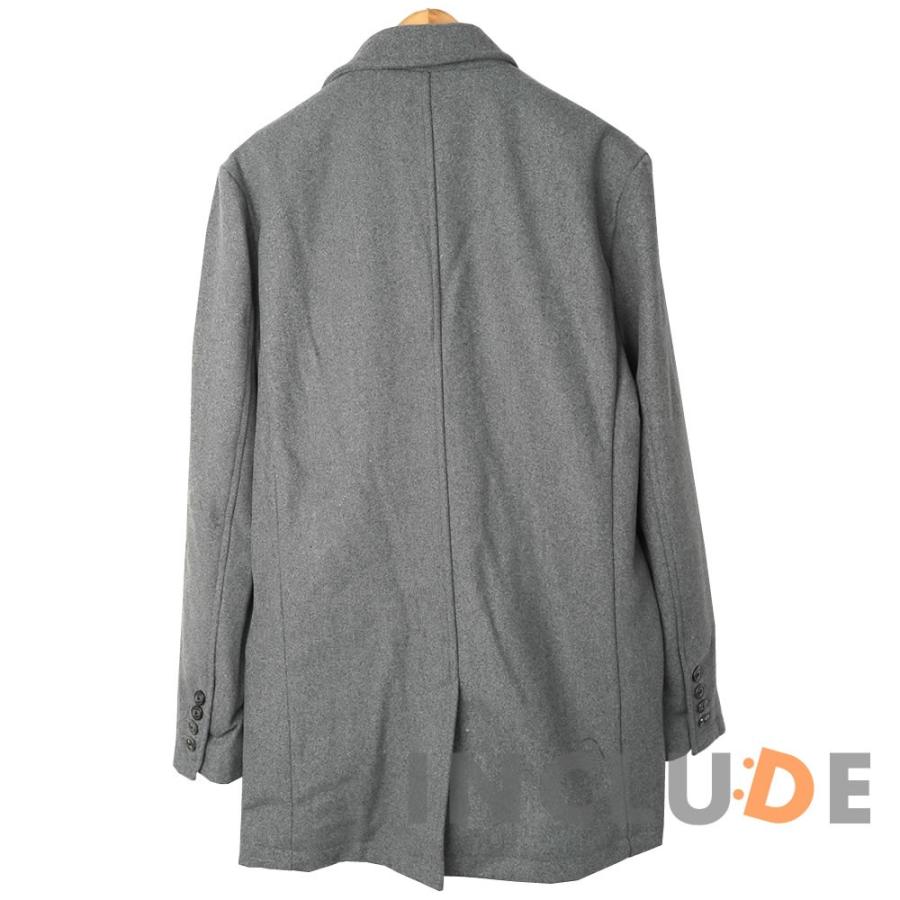 チェスターコート メルトン ウール ウールコート ハーフコート ロングコート メンズ 黒 グレー チャコール キャメル |  | 08