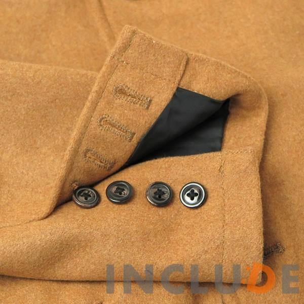 チェスターコート メルトン ウール ウールコート ハーフコート ロングコート メンズ 黒 グレー チャコール キャメル |  | 09