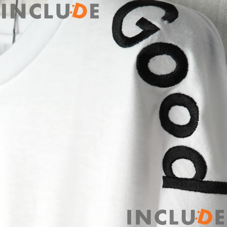 送料無料　ロンＴ ロゴ 刺繍 長袖 ビッグTシャツ メンズ クルーネック ストリート ワイド ダンス カットソー |  | 06